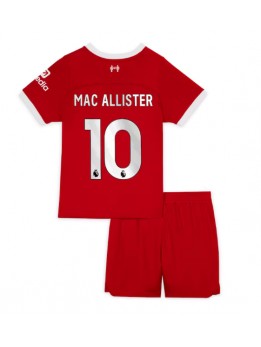 Liverpool Alexis Mac Allister #10 Heimtrikotsatz für Kinder 2023-24 Kurzarm (+ Kurze Hosen)